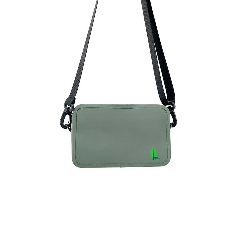 Green waterproof small shoulder bag Green waterproof small shoulder bag